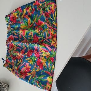 Linen lined Pull on Skirt with pockets